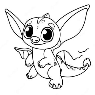 Pagina Para Colorear De Sin Rostro Volando Con Stitch 68173-56218