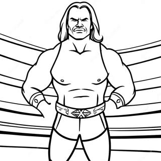 Pagina Para Colorear Del Enfrentamiento Epico De Luchadores De Wwe 68193-56243