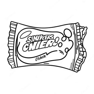 Pagina Para Colorear De Una Barra De Snickers Divertida 68283-56303