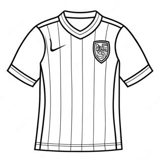 Pagina Para Colorear De Camiseta De Futbol 68422-56422