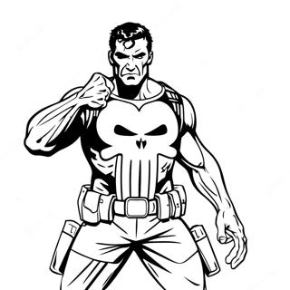 Pagina Para Colorear De Punisher En Accion 68433-56434