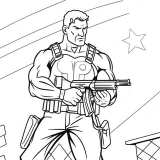 Pagina Para Colorear De Punisher En Accion 68433-56436