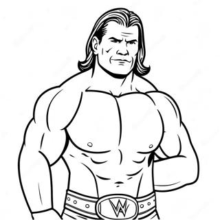 Pagina Para Colorear De Pose De Accion De Superestrella Wwe 6845-5566