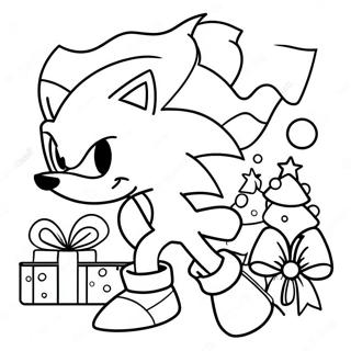 Pagina Para Colorear De Sonic Navidad 6854-5570