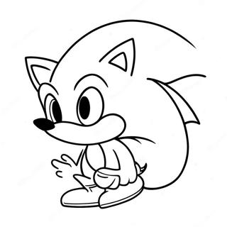 Pagina Para Colorear De Sonic El Erizo Con Sombrero De Santa 6855-5576