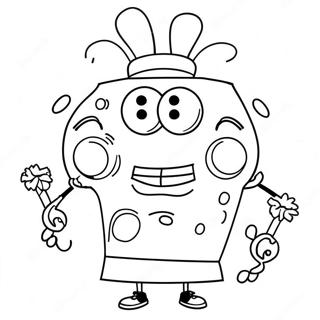 Pagina Para Colorear De La Cara Feliz De Spongebob 68643-56601