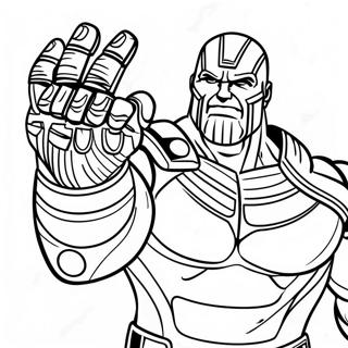 Pagina Para Colorear De Thanos Con El Guantelete Del Infinito 6865-5581