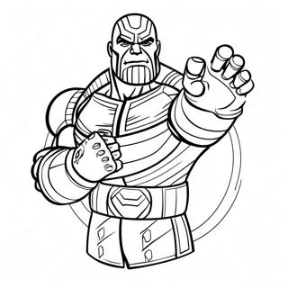 Pagina Para Colorear De Thanos Con El Guantelete Del Infinito 6865-5583