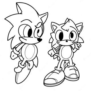 Pagina Para Colorear De Sonic Espina Oscura En Accion 68744-56673