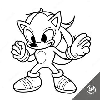 Pagina Para Colorear De Sonic Espina Oscura En Accion 68744-56676