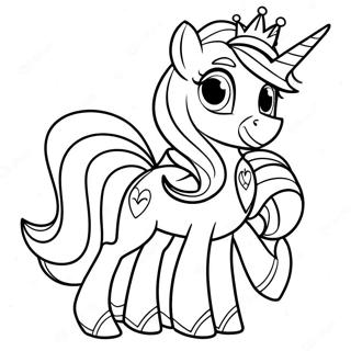 Pagina Para Colorear De La Princesa Cadance Brillante 68754-56691