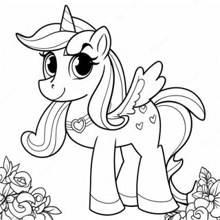 Pagina Para Colorear De La Princesa Cadance Brillante 68754-56692