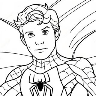 Pagina Para Colorear De Spiderman Tom Holland 68873-56776