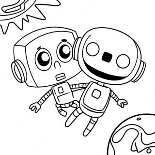 Pagina Para Colorear De Zim Y Gir En El Espacio 6895-5608