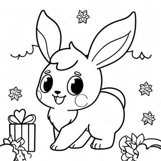 Pagina Para Colorear De Eevee Navidad 68963-56847