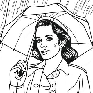 Pagina Para Colorear De Lana Del Rey Cantando Bajo La Lluvia 69004-56886