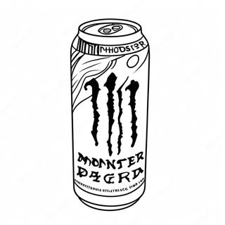 Pagina Para Colorear De La Lata De Bebida Monster Energy 69034-56898