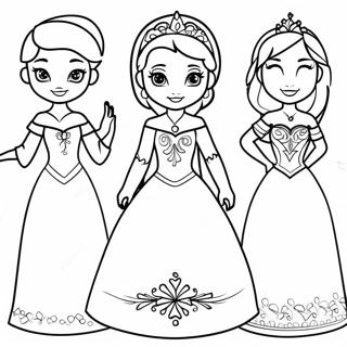 Pagina Para Colorear De Munecas De Papel De Las Princesas De Frozen 69044-56934