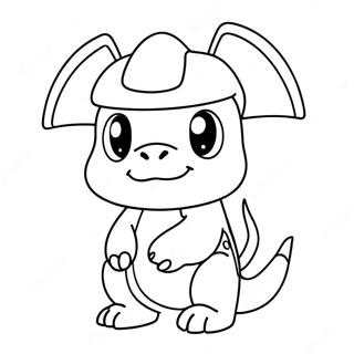 Pagina Para Colorear De Cubone Con Un Casco De Hueso 69084-56954