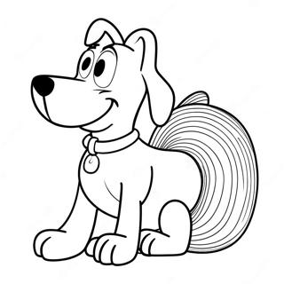 Perro Slinky Páginas Para Colorear