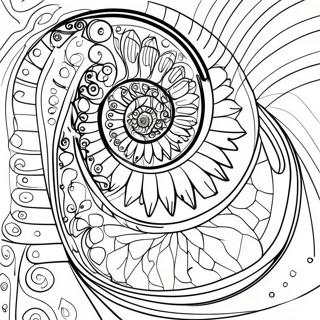 Pagina Para Colorear La Espiral De Fibonacci 69203-57030