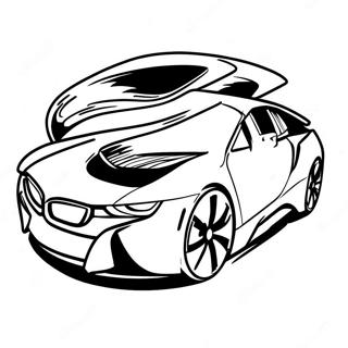 Bmw I8 Páginas Para Colorear