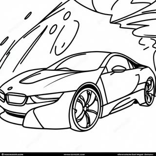 Pagina Para Colorear Del Diseno Futurista Del Bmw I8 69234-57059