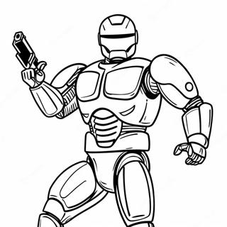 Pagina Para Colorear De Robocop En Accion 69314-57126