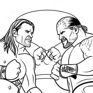 Pagina Para Colorear De Combate Por El Campeonato De Wwe 69324-57136