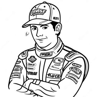 Chase Elliott Páginas Para Colorear