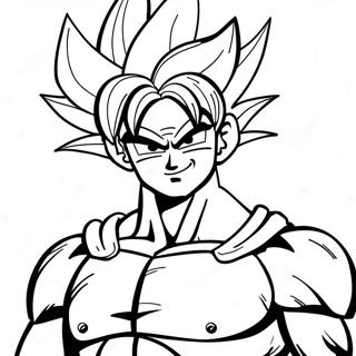 Bardock Páginas Para Colorear