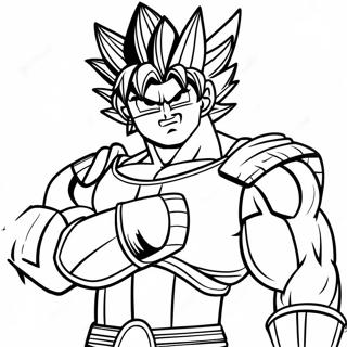 Pagina Para Colorear De Bardock Con Armadura De Batalla 69424-57211