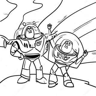 Pagina Para Colorear De La Aventura De Woody Y Buzz Lightyear 6945-5646