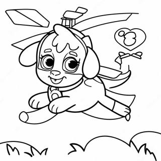 Pagina Para Colorear De Skye De Paw Patrol En Helicoptero 69593-57342