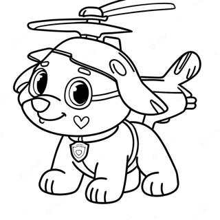 Pagina Para Colorear De Skye De Paw Patrol En Helicoptero 69593-57343