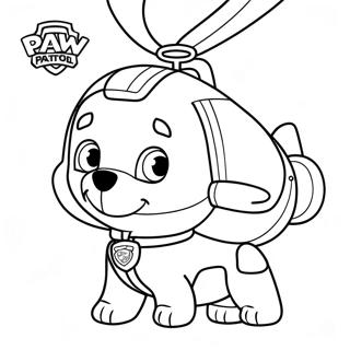 Pagina Para Colorear De Skye De Paw Patrol En Helicoptero 69593-57344