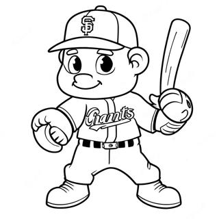 Pagina Para Colorear De La Mascota De Sf Giants 69624-57369