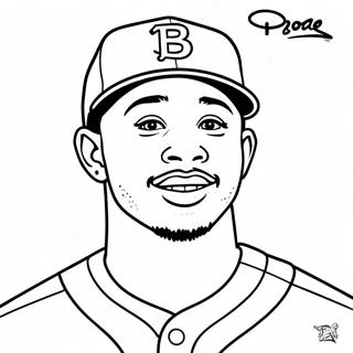 Pagina Para Colorear De Mookie Betts 69703-57423