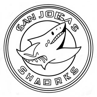 Pagina Para Colorear Del Logo De San Jose Sharks 69713-57439