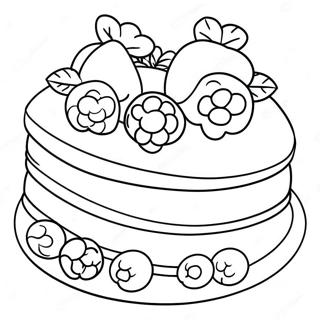 Pagina Para Colorear De La Deliciosa Tarta De Frambuesa 69724-57748