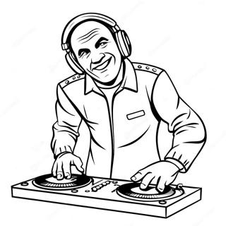 Qué Tan Alto Es Dj Music Man Páginas Para Colorear