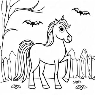 Pagina Para Colorear De Caballo De Halloween 69843-57758