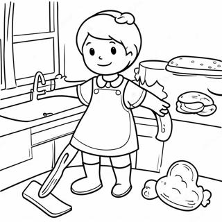 Pagina Para Colorear De Quehaceres Divertidos 69854-57772