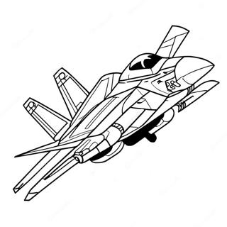 Pagina Para Colorear Del F14 Tomcat En Vuelo 69864-57550