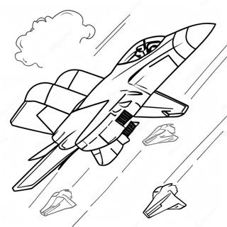 Pagina Para Colorear Del F14 Tomcat En Vuelo 69864-57773
