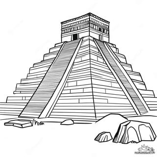 Pagina Para Colorear De Ziggurat Antiguo 69954-57857