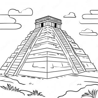 Pagina Para Colorear De Ziggurat Antiguo 69954-57858