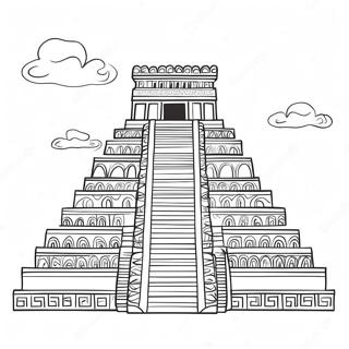 Pagina Para Colorear De Ziggurat Antiguo 69954-57859