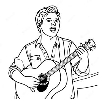 Pagina Para Colorear De Niall Horan Cantando En El Escenario 69974-57864
