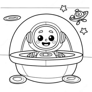 Pagina Para Colorear Del Lindisimo Alienigena De Toy Story En La Nave Espacial 69994-57881